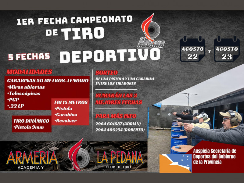 1° fecha del Campeonato de Tiro Deportivo en Río Grande