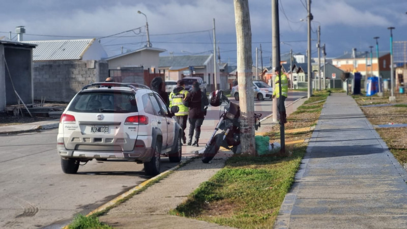 Accidente de moto en Chacra 4 deja un lesionado