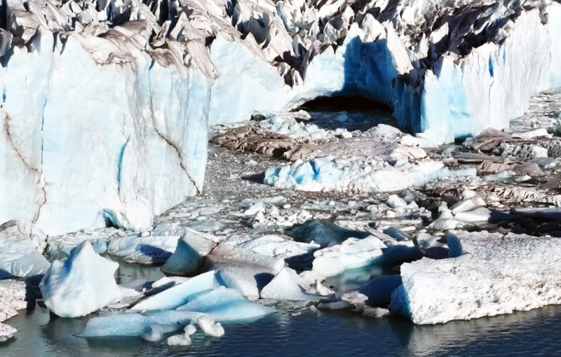 Advierten desprendimientos en el Perito Moreno