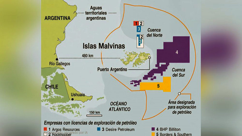 Argentina cuestionó el avance petrolero británico