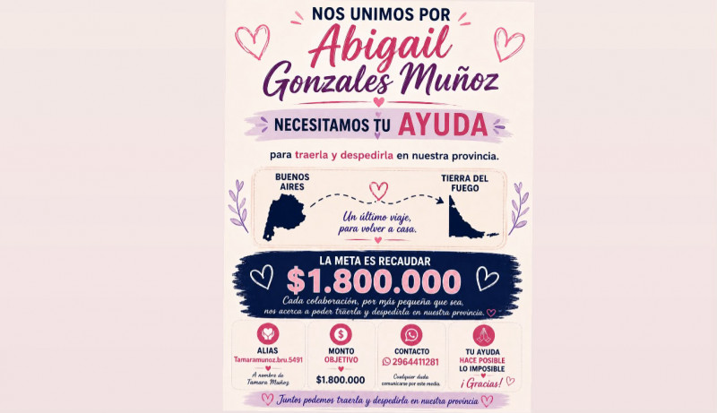 Campaña para trasladar a una bebe de 3 meses a Río Grande