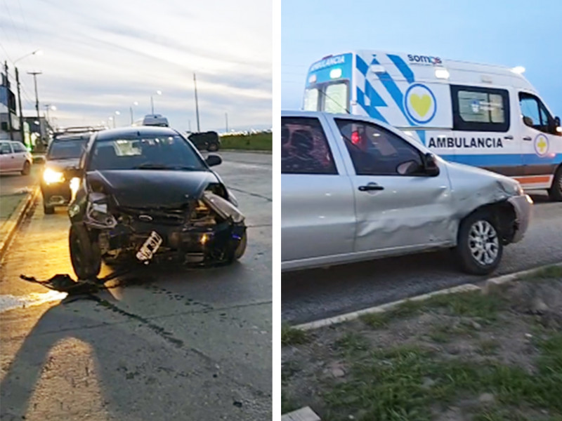 Choque en ruta 3 dejó a una mujer con lesiones leves