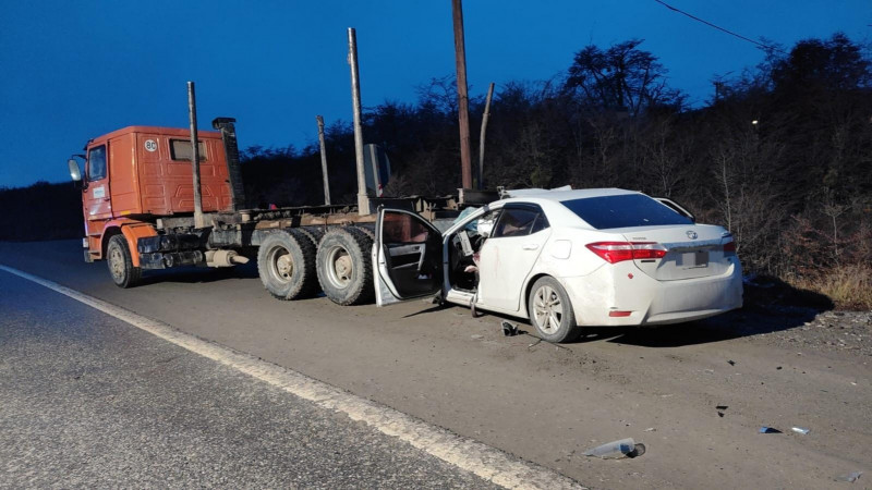 Choque sin heridos sobre la ruta 3 en Tolhuin