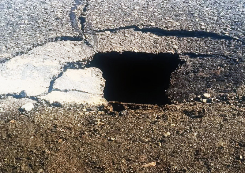 Conductores advierten por numerosos baches en Ruta 3