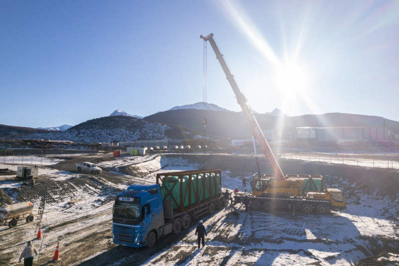 Corte de energía en la zona de la nueva turbina de Ushuaia