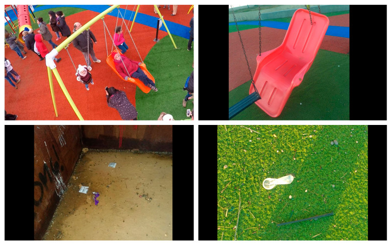 Denuncian uso indebido de plaza infantil en Río Grande