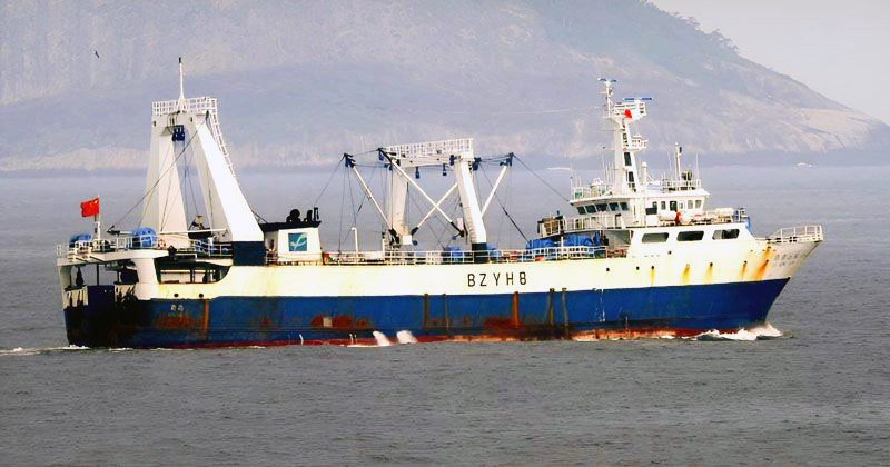 Detectan nuevo mapeo ilegal chino en el Atlántico Sur