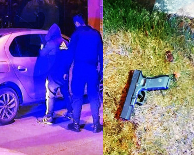 Dos menores detenidos portando una pistola 9mm