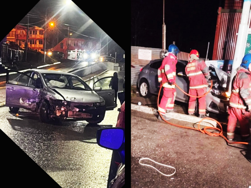 Dos violentos accidentes de transito en Ushuaia
