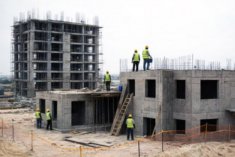 El costo de la construcción bajó medido en dólares