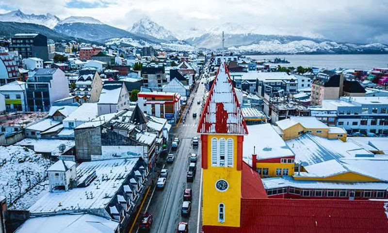 El martes con posibles lluvias y nevadas en Ushuaia