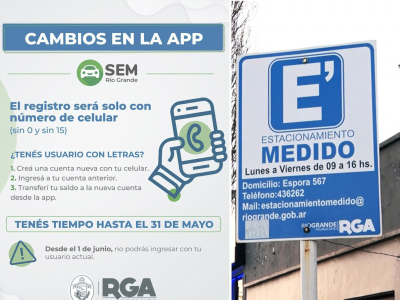 Este domingo cambia la app del estacionamiento medido