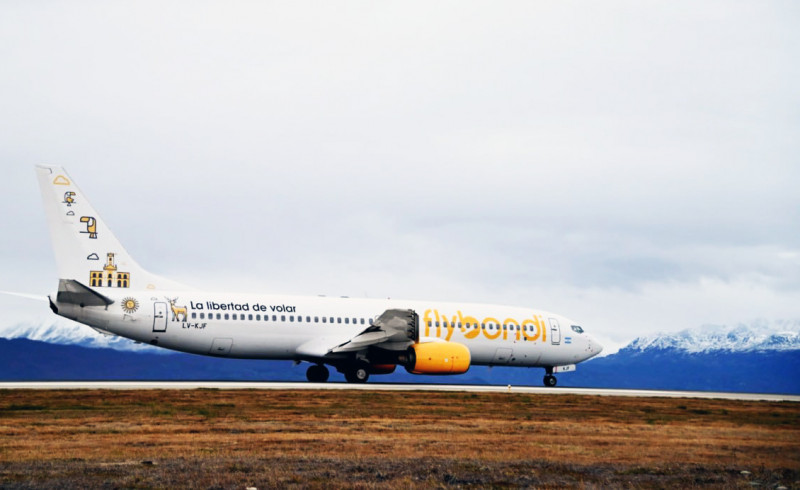 Flybondi con vuelos directos entre Córdoba y Ushuaia