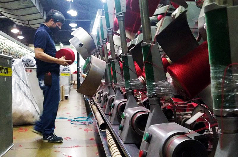 Fuerte caída en la producción textil en la provincia