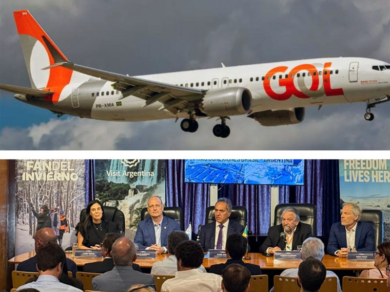 GOL lanzó oficialmente el vuelo directo Brasil-Ushuaia