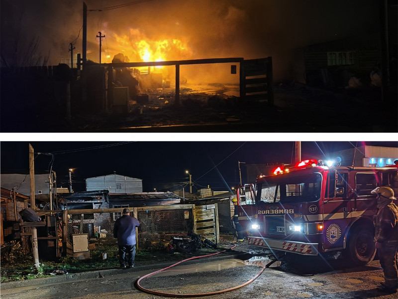 Incendio destruyó una vivienda en la margen sur