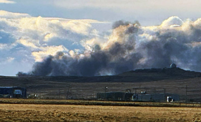 Incendio en una planta de residuos industriales
