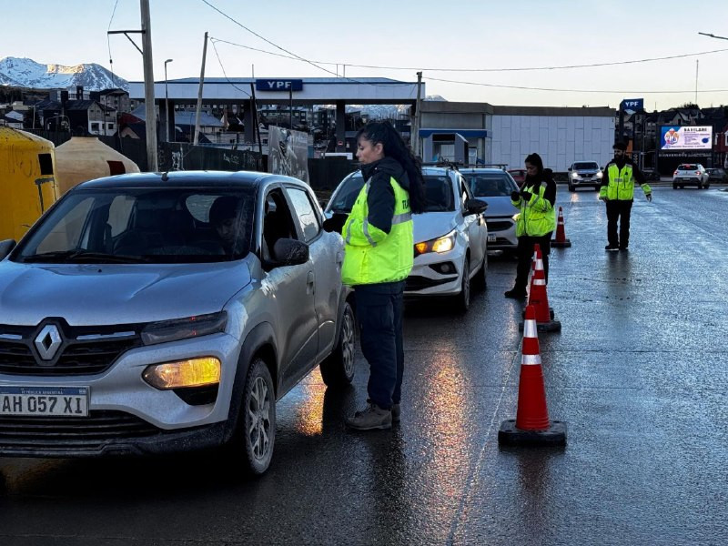 Intensificaron controles de tránsito en Ushuaia