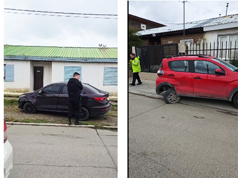 Joven sin licencia chocó contra un auto estacionado