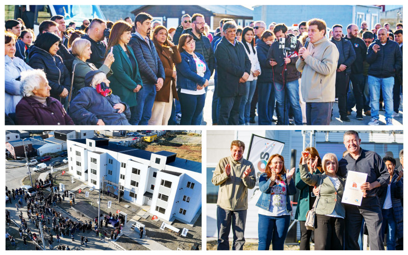 Melella encabezó entrega de 54 viviendas en Río Grande