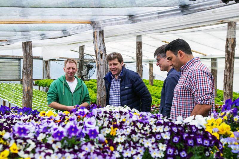 Melella visitó emprendimiento Verdenova en Tolhuin