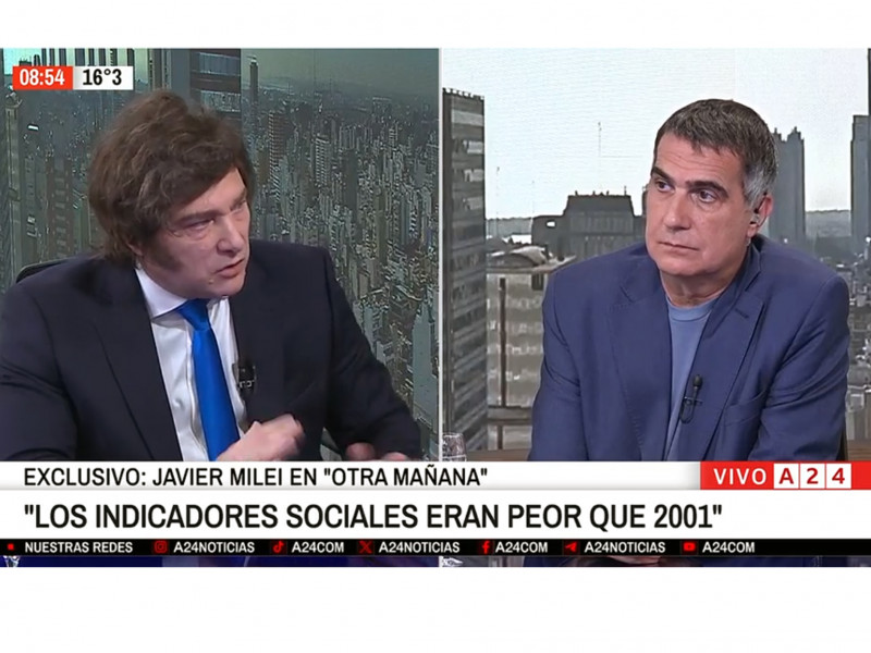 Milei reconoció desaceleración de la economía