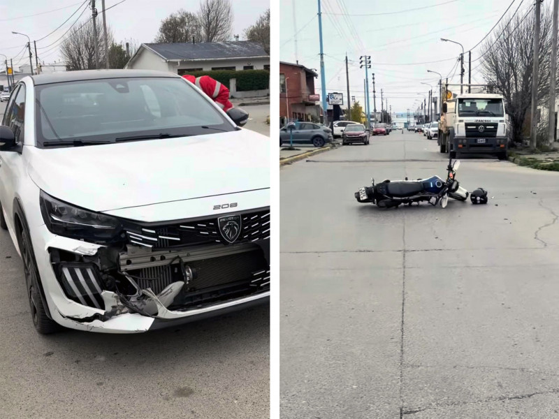 Motociclista herido en un choque en Forgacs y Moyano