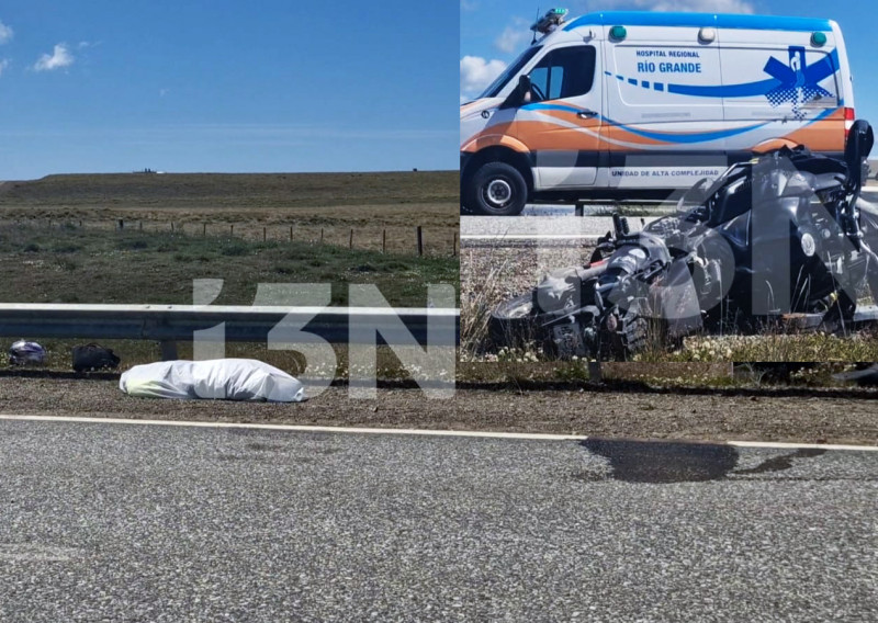 Motociclista muere en un accidente sobre la Ruta 3