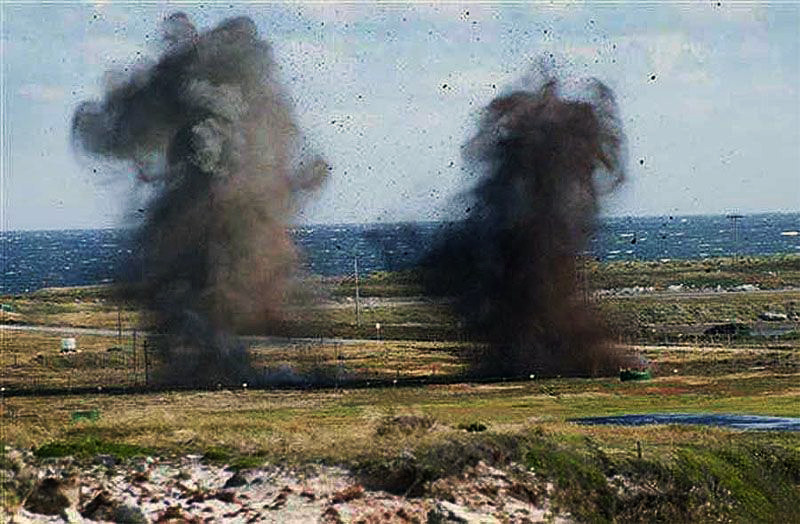 Operativo en Malvinas por restos bélicos de 1982