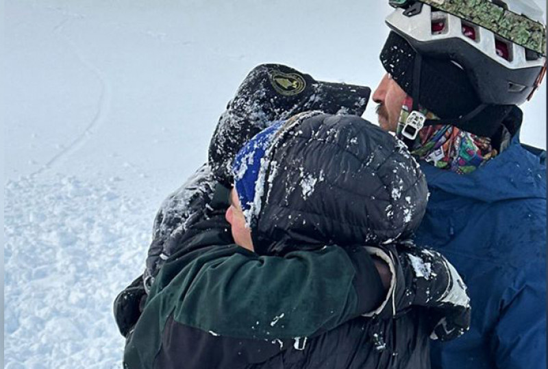 Pareja fue rescatada tras una avalancha en el Valle de Olum