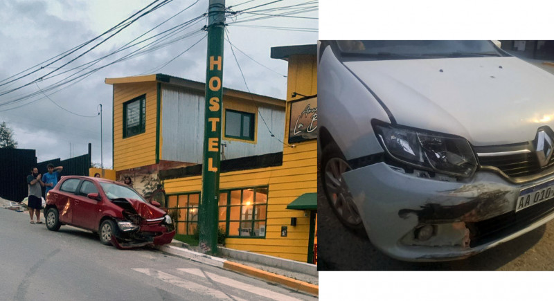 Perdió el control tras chocar y terminó contra un poste