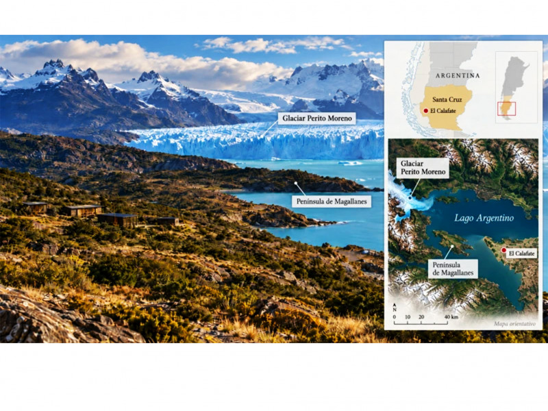 Proyecto turístico frente al glaciar Perito Moreno