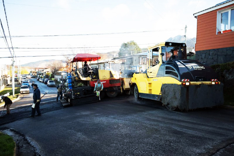 Repavimentaron la calle Salta en la ciudad de Ushuaia