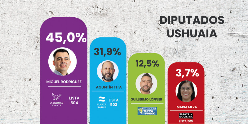 Resultados en la elección a Diputados en Ushuaia
