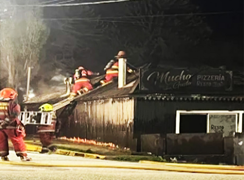 Se incendió la rotisería “Mucho Gusto” de Ushuaia