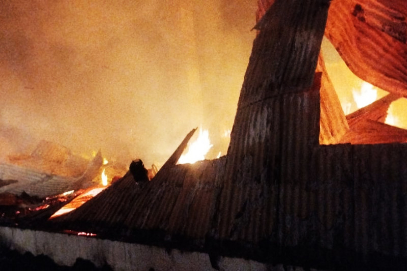 Se incendió un quincho en Estancia Los Flamencos