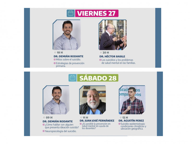 Se viene el 2° Curso de Prevención del Suicidio