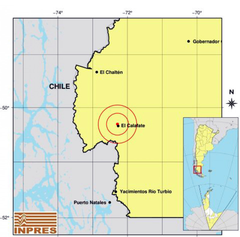 Sismo: Un movimiento de 2,7 se sintió en El Calafate