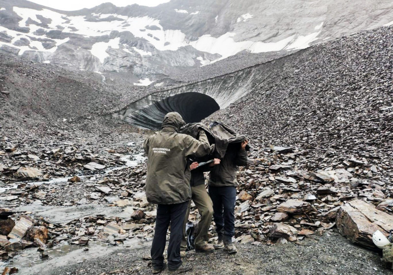 Un guía y una turista fallecidos en el glaciar Vinciguerra