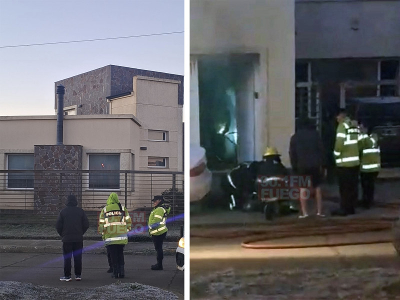 Un incendio en barrio Las Barrancas de Río Grande