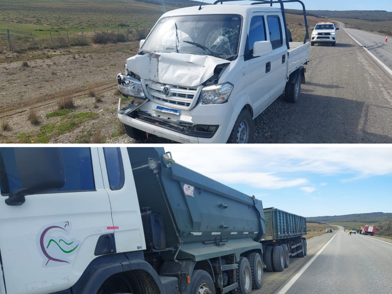Un taxiflet chocó a la altura de estancia María Cristina
