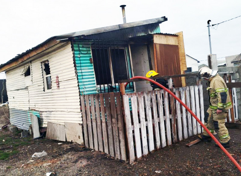 Una vivienda de la margen sur sufrió un incendio