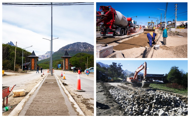 Ushuaia mantiene un frente de obras en ejecución