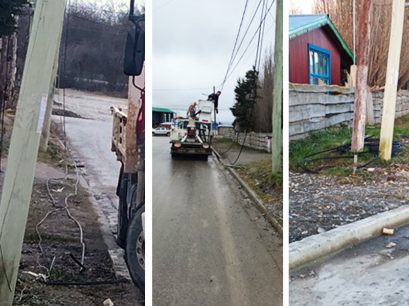 Vecinos denuncian cables caídos en la vía pública