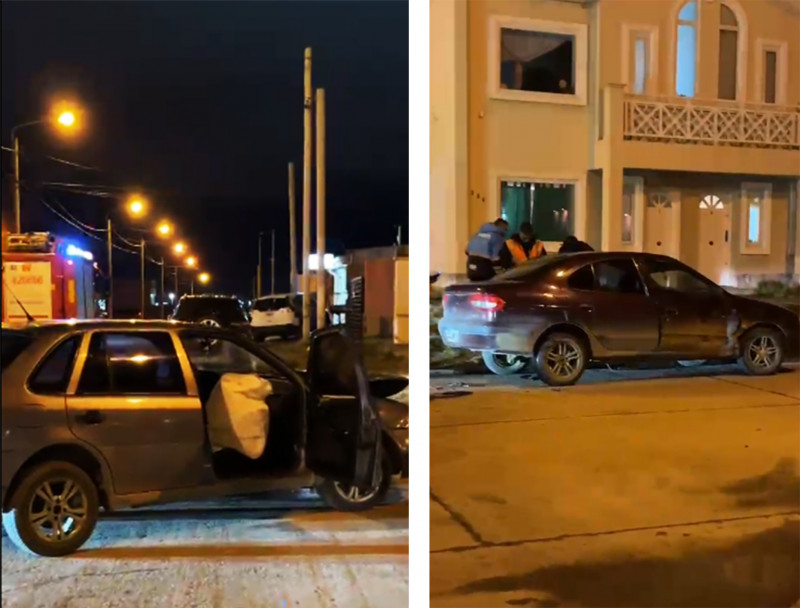 Violento choque en el barrio Buenavista de Río Grande