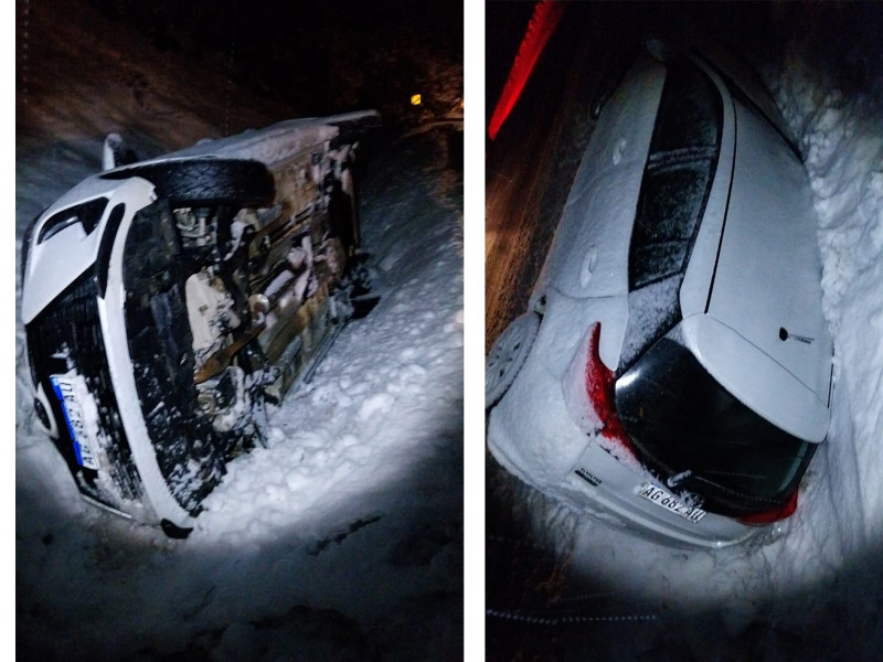 Vuelco en Ruta 3 en cercanías de Rancho Hambre